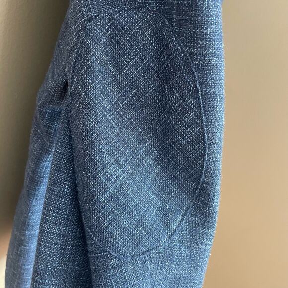 Joseph Abboud Mens 50 Regular Indigo Blue Tollegno 1900 Sport Coat Wool Blazer - Picture 11 of 15